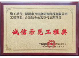 诚信示范工程奖